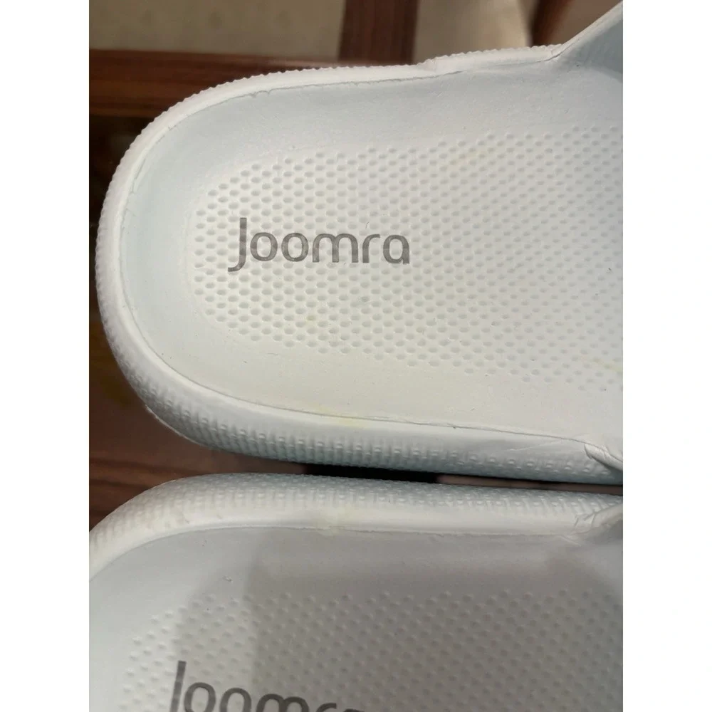 Joomra Recovery Slides Men's White Slide Sandals Slip Resistant US 8